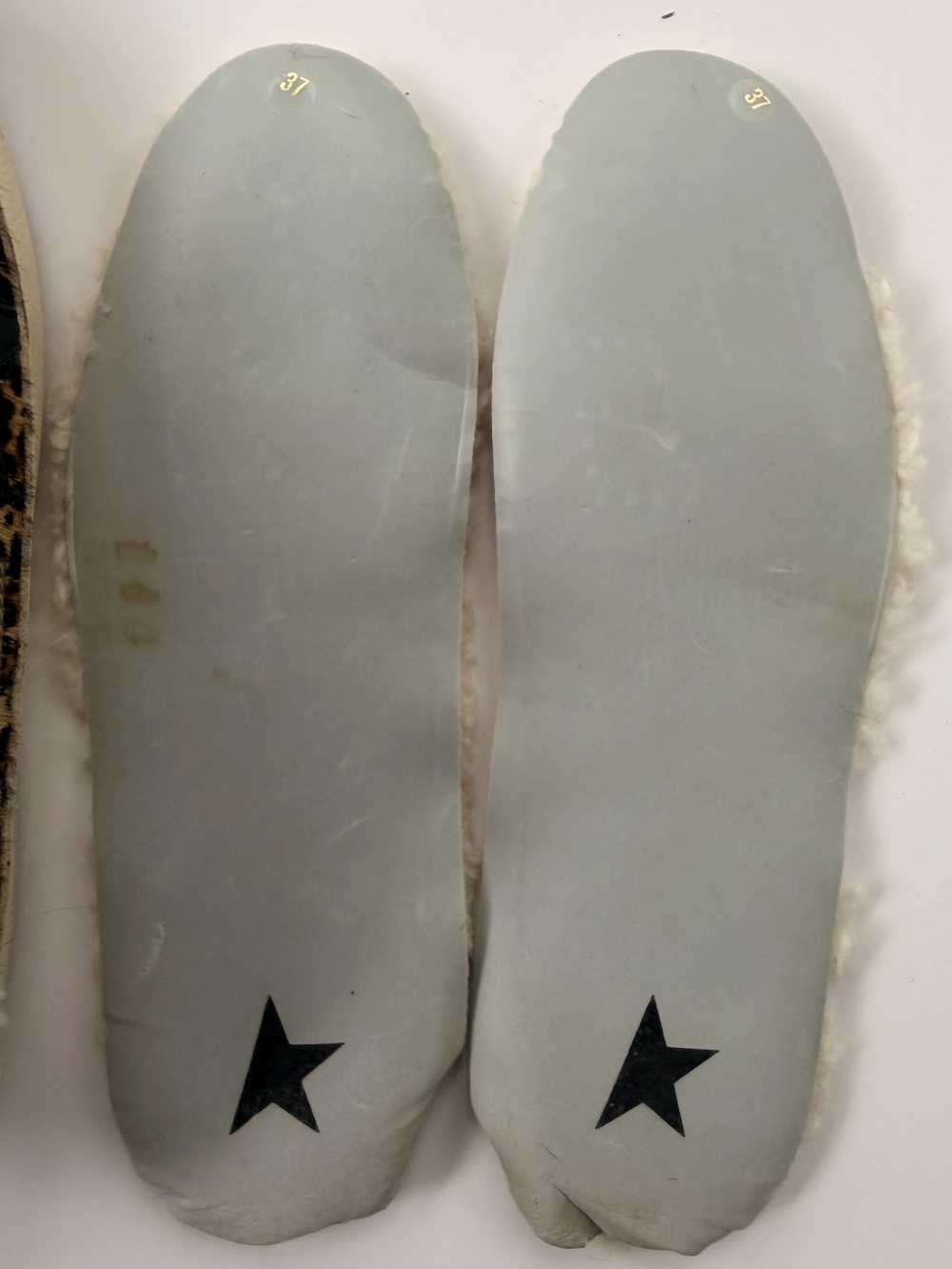 Golden Goose Superstar Sabot Shearling Leopard Calf Hair Sneakers EU 37 US 7 - Picture 9 of 15